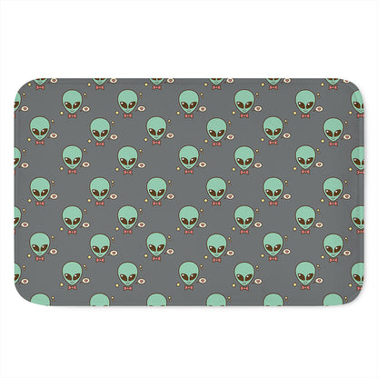 Cute Alien With Bow Tie Print Indoor Door Mat