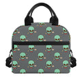 Cute Alien With Bow Tie Print Insulated Lunch Bag