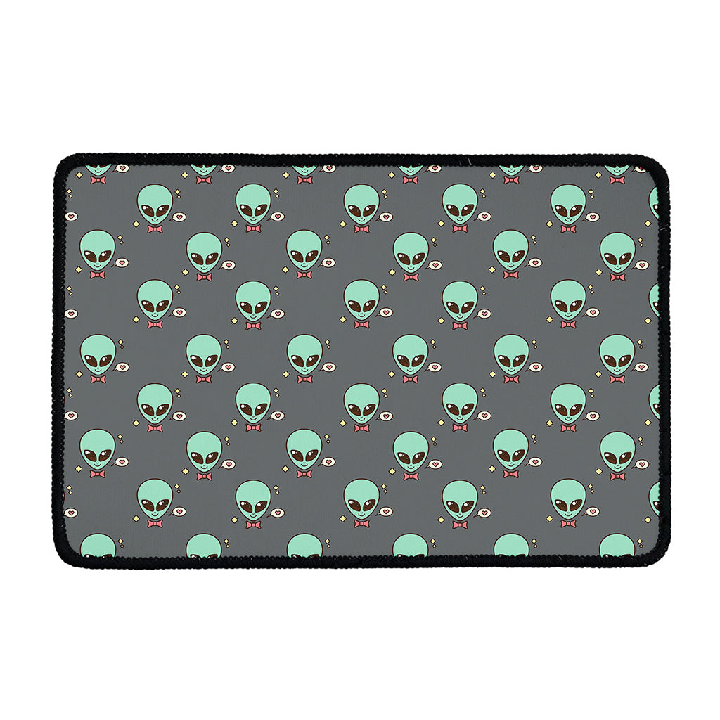 Cute Alien With Bow Tie Print Kitchen Mat