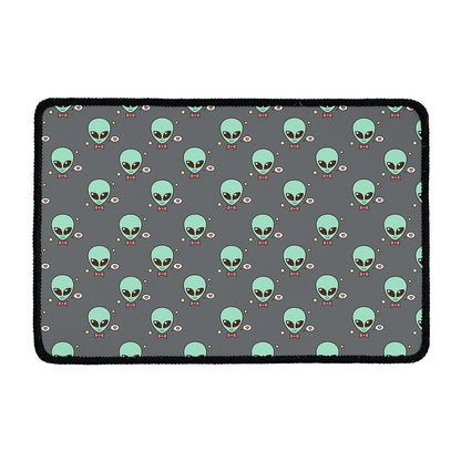 Cute Alien With Bow Tie Print Kitchen Mat