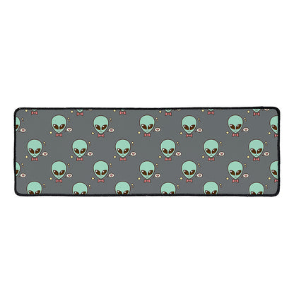 Cute Alien With Bow Tie Print Long Kitchen Mat