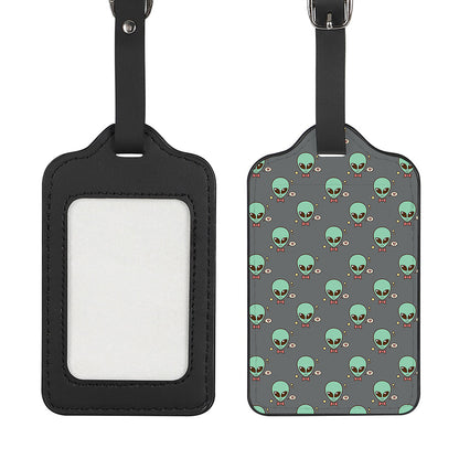Cute Alien With Bow Tie Print Luggage Tag