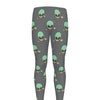 Cute Alien With Bow Tie Print Men's leggings