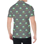 Cute Alien With Bow Tie Print Men's Shirt