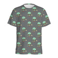 Cute Alien With Bow Tie Print Men's Athletic T-Shirt