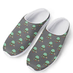 Cute Alien With Bow Tie Print Mesh Casual Shoes