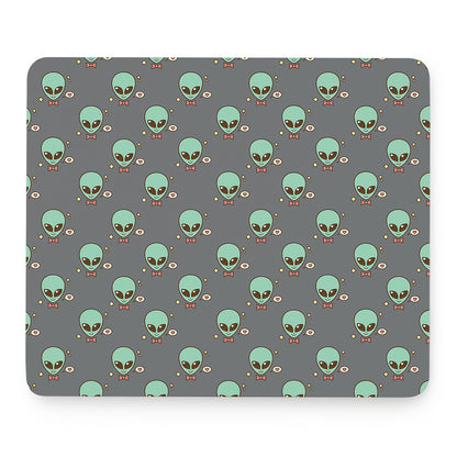 Cute Alien With Bow Tie Print Mouse Pad