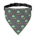 Cute Alien With Bow Tie Print Over The Collar Dog Bandana