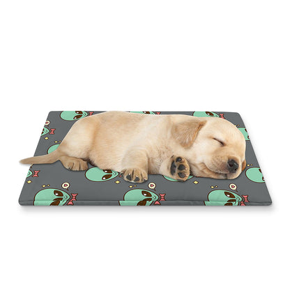 Cute Alien With Bow Tie Print Pet Cooling Mat Cover