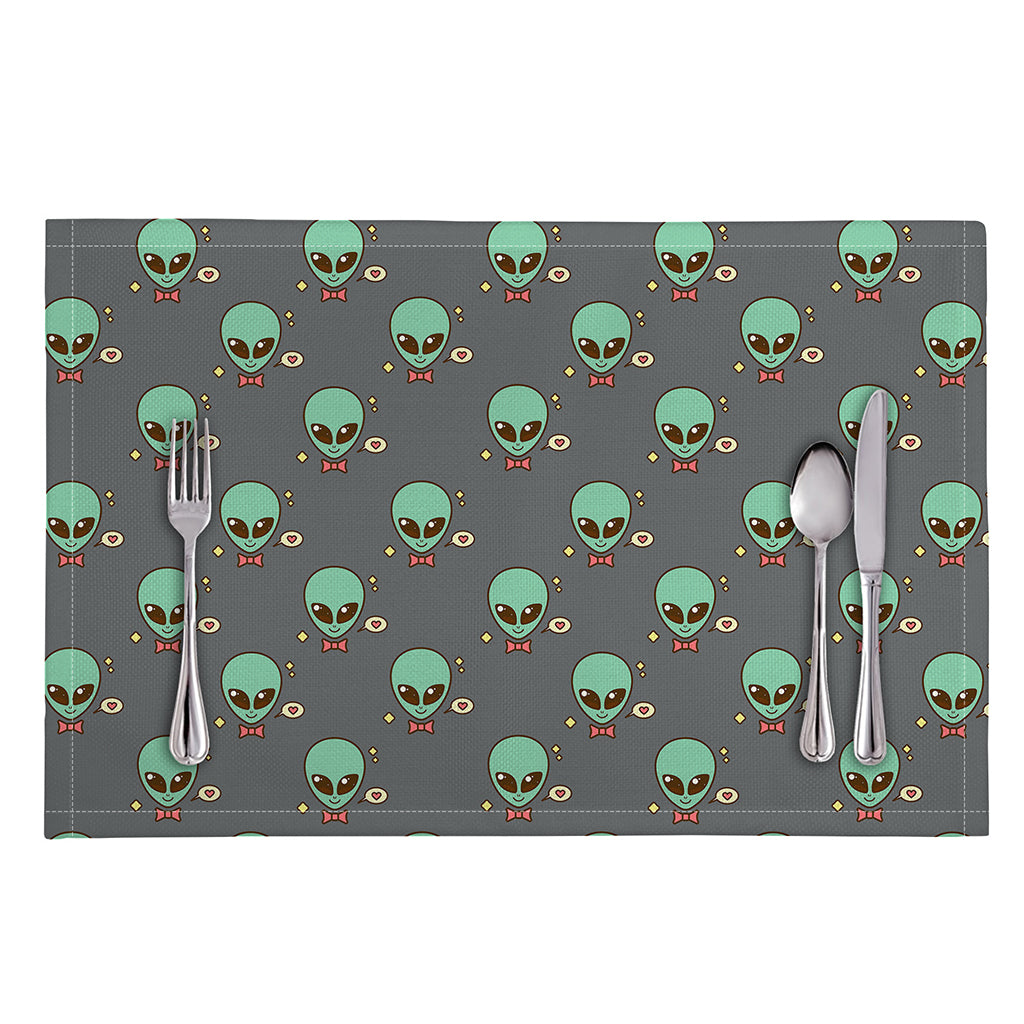 Cute Alien With Bow Tie Print Placemat