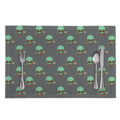 Cute Alien With Bow Tie Print Placemat