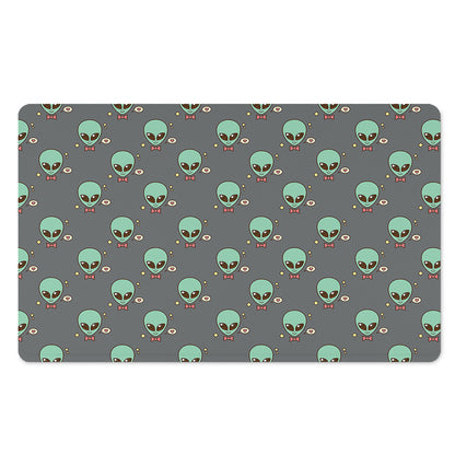Cute Alien With Bow Tie Print Polyester Doormat