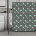Cute Alien With Bow Tie Print Polyester Shower Curtain