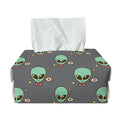 Cute Alien With Bow Tie Print Rectangle Tissue Box Cover
