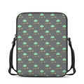 Cute Alien With Bow Tie Print Rectangular Crossbody Bag