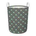 Cute Alien With Bow Tie Print Round Laundry Basket