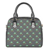 Cute Alien With Bow Tie Print Shoulder Handbag