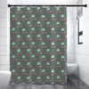 Cute Alien With Bow Tie Print Shower Curtain