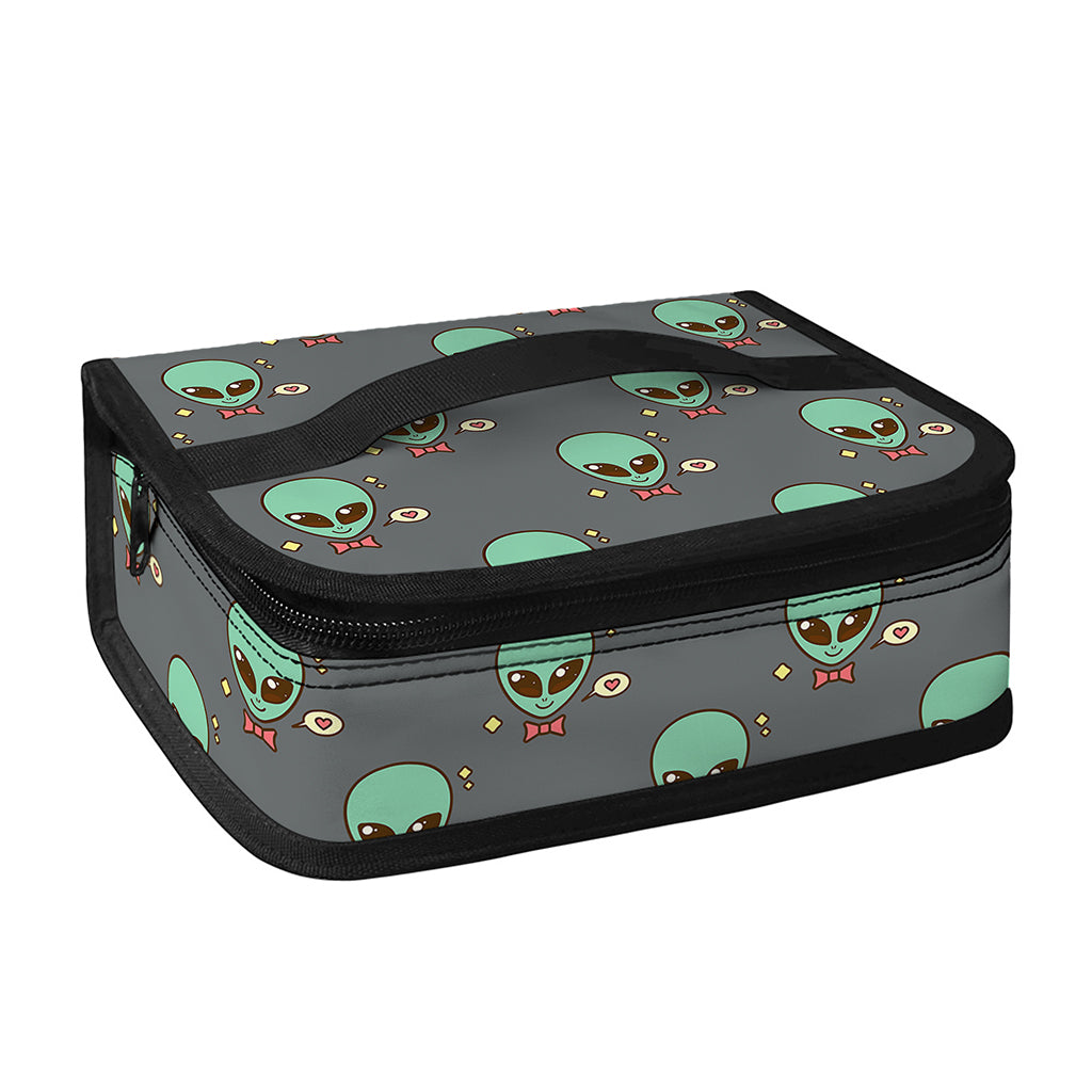 Cute Alien With Bow Tie Print Small Lunch Bag