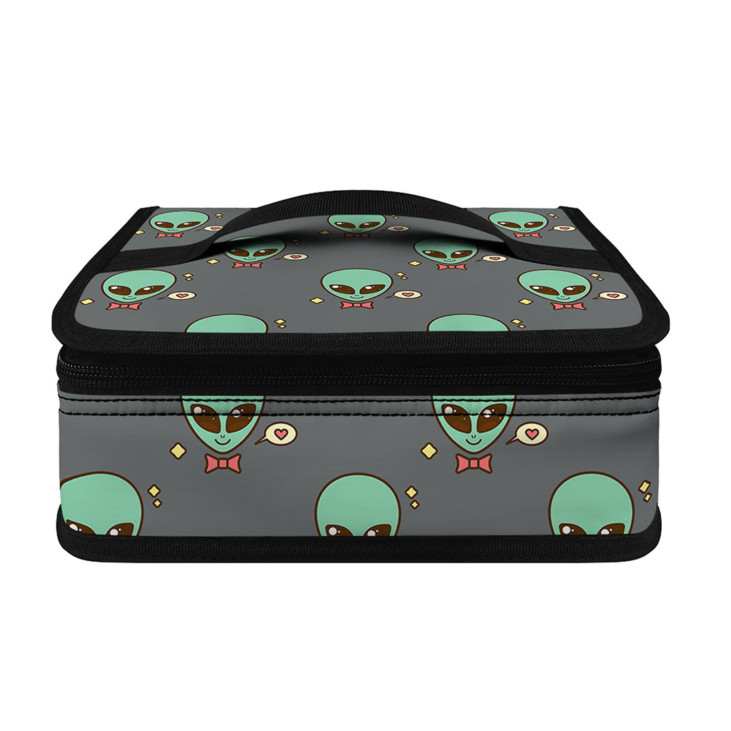Cute Alien With Bow Tie Print Small Lunch Bag