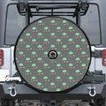 Cute Alien With Bow Tie Print Tire Cover With Camera Hole