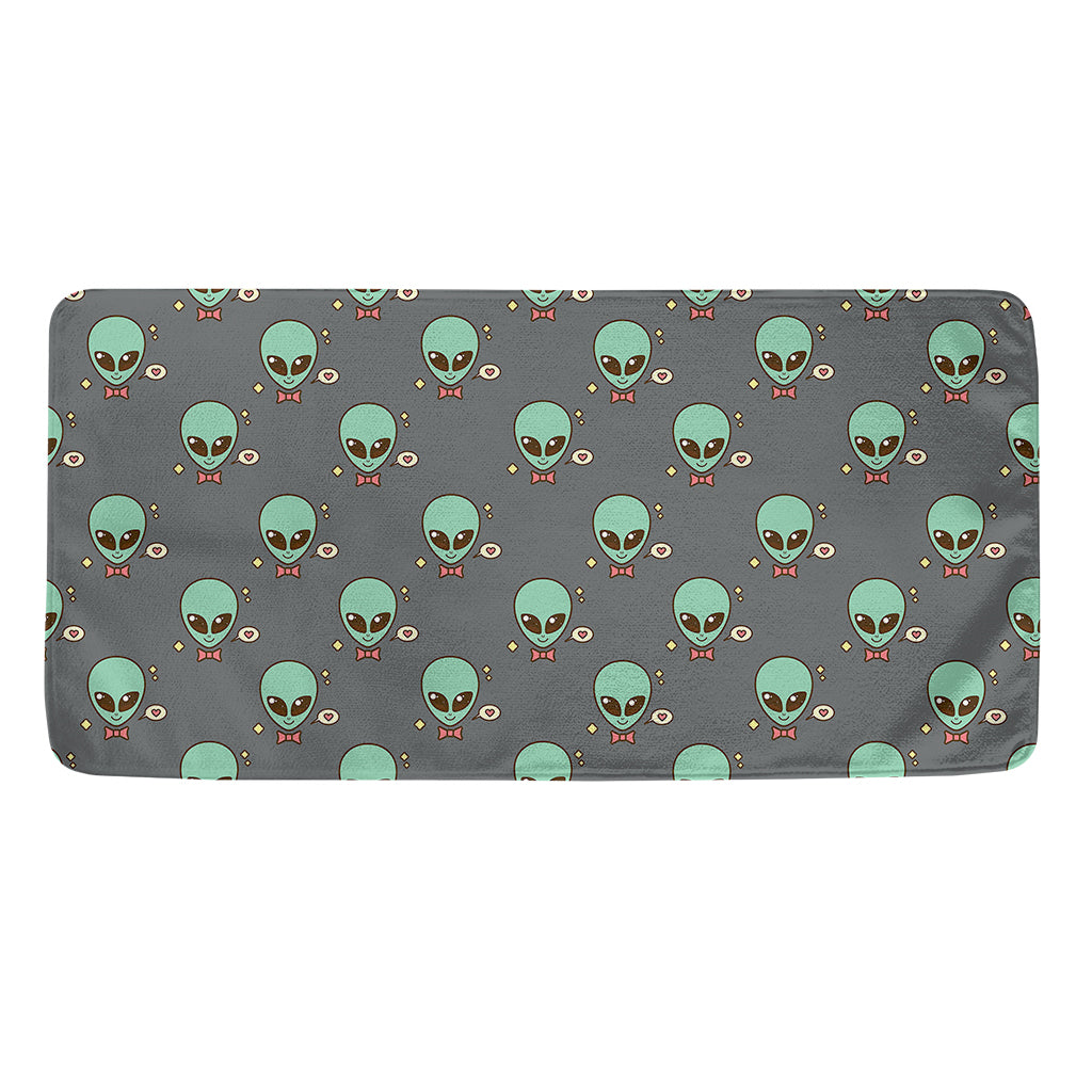 Cute Alien With Bow Tie Print Towel