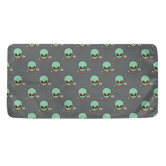 Cute Alien With Bow Tie Print Towel