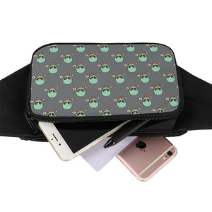 Cute Alien With Bow Tie Print Waist Bag