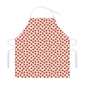 Cute Apple Pattern Print Adjustable Apron