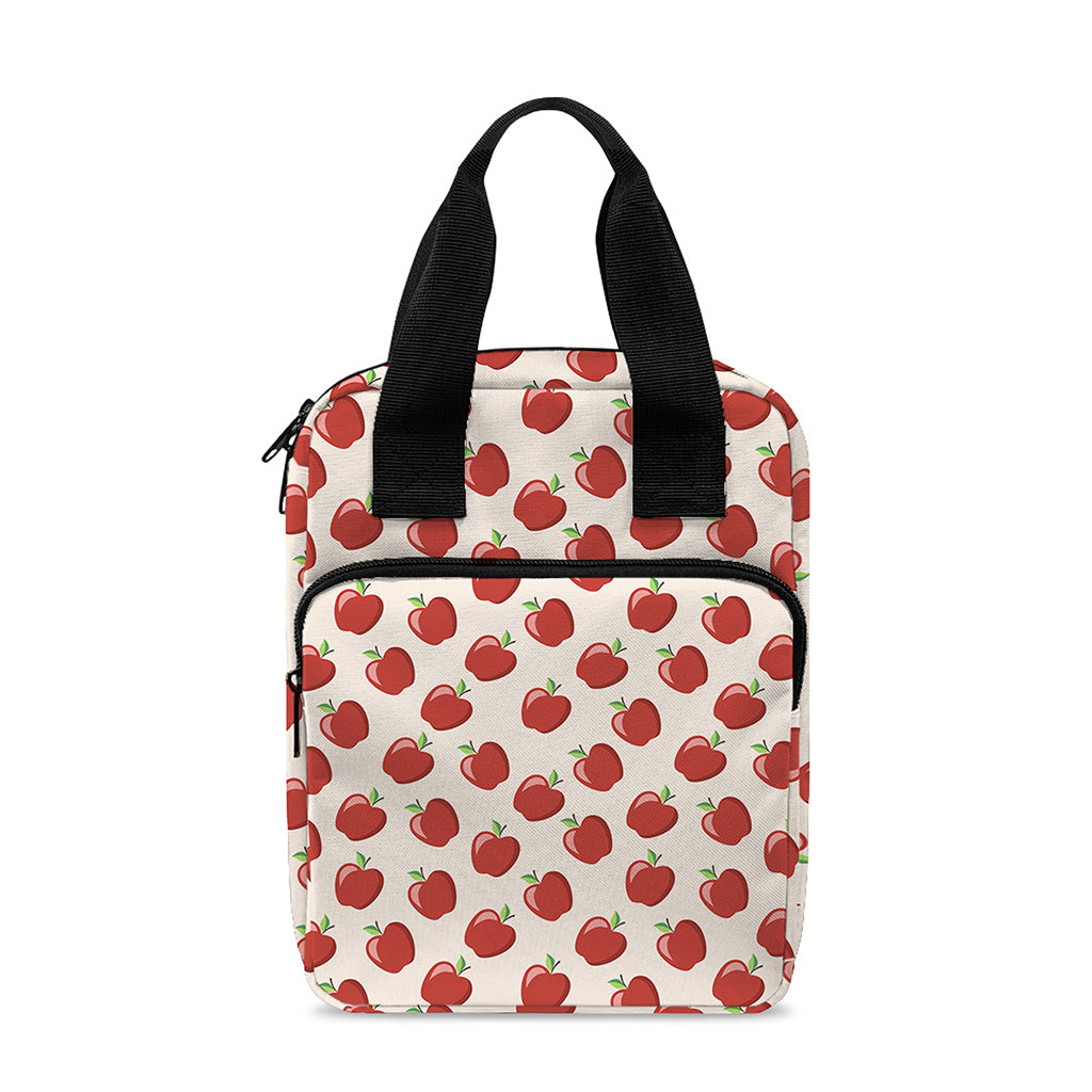Cute Apple Pattern Print Bible Tote Bag