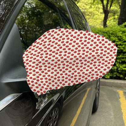 Cute Apple Pattern Print Car Side Mirror Covers