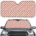 Cute Apple Pattern Print Car Windshield Sun Shade