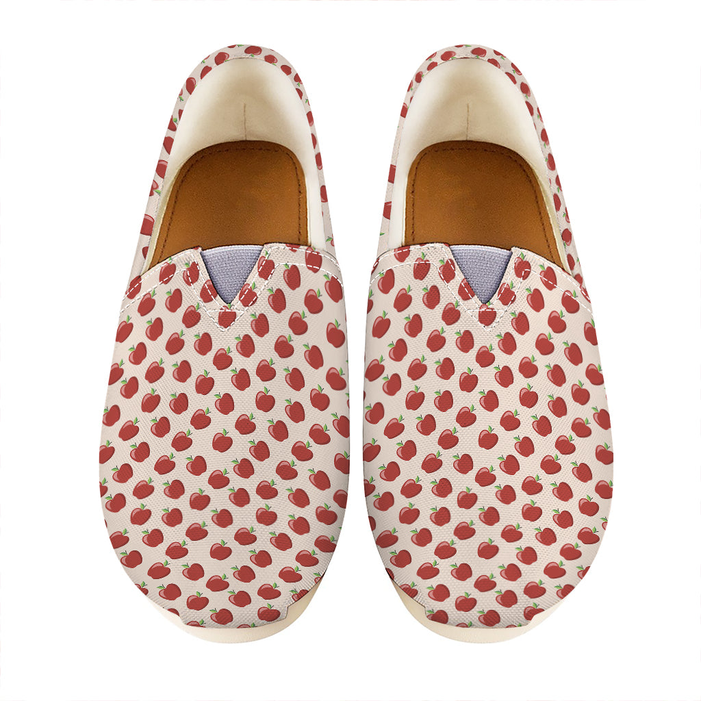 Cute Apple Pattern Print Casual Shoes