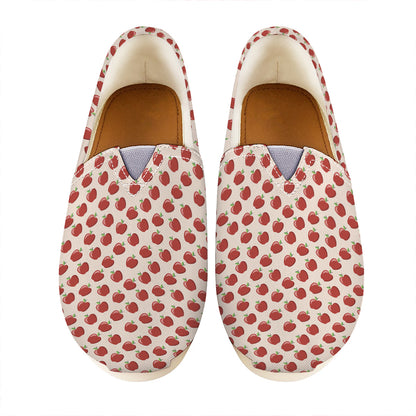 Cute Apple Pattern Print Casual Shoes