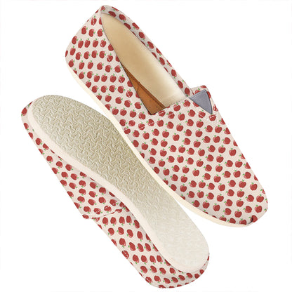 Cute Apple Pattern Print Casual Shoes