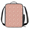 Cute Apple Pattern Print Crossbody Lunch Bag