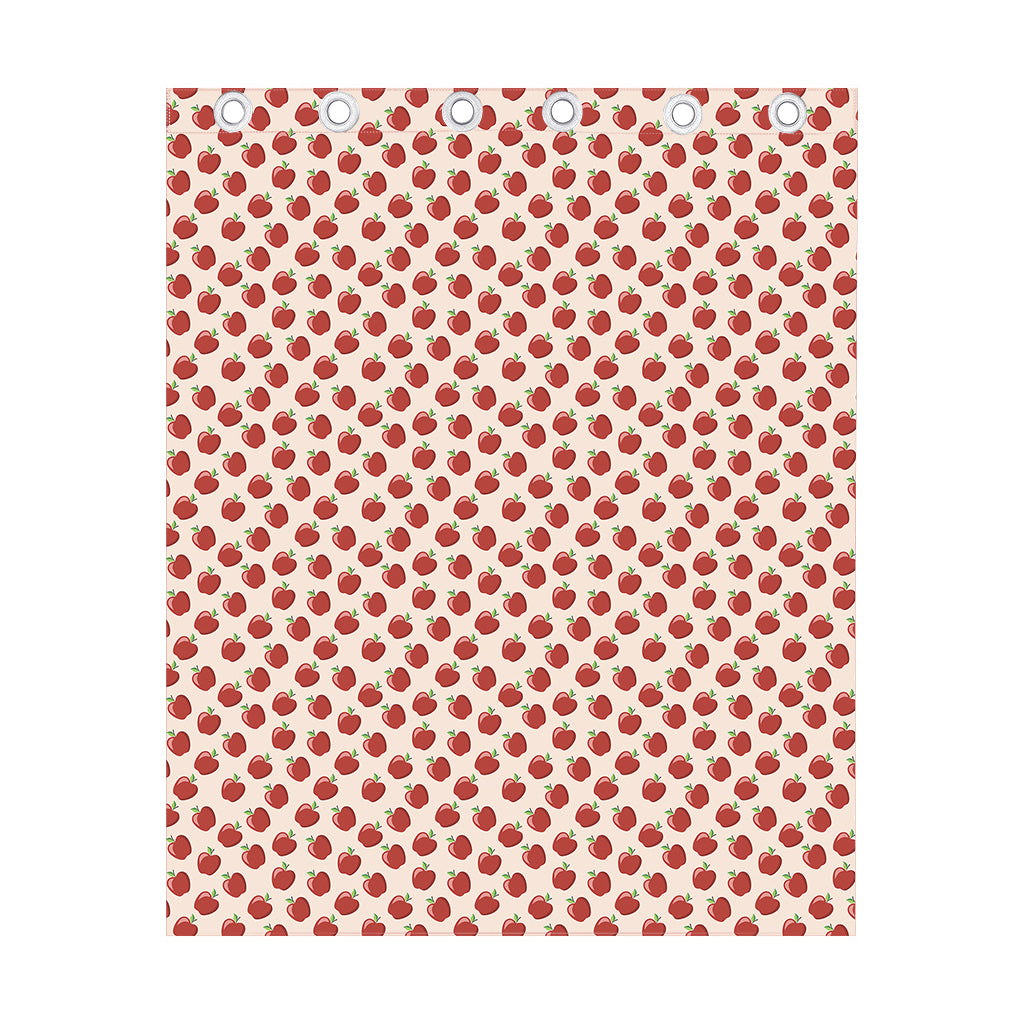 Cute Apple Pattern Print Curtain