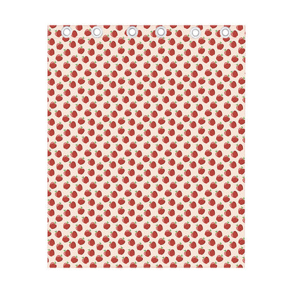 Cute Apple Pattern Print Curtain