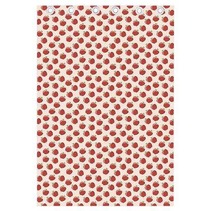 Cute Apple Pattern Print Curtain