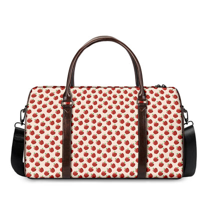 Cute Apple Pattern Print Duffle Bag