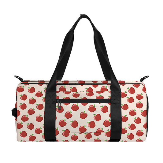 Cute Apple Pattern Print Gym Bag