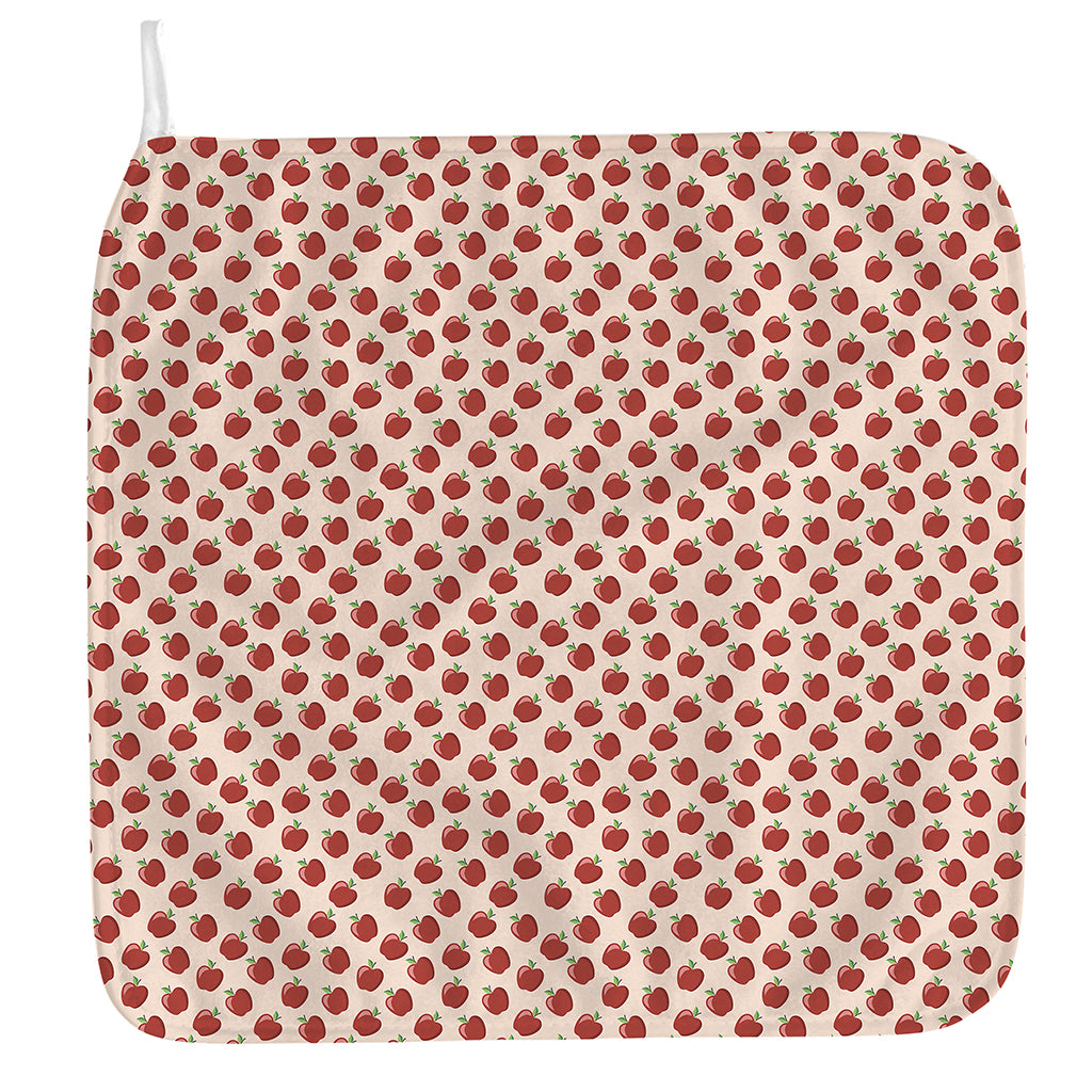 Cute Apple Pattern Print Hand Towel