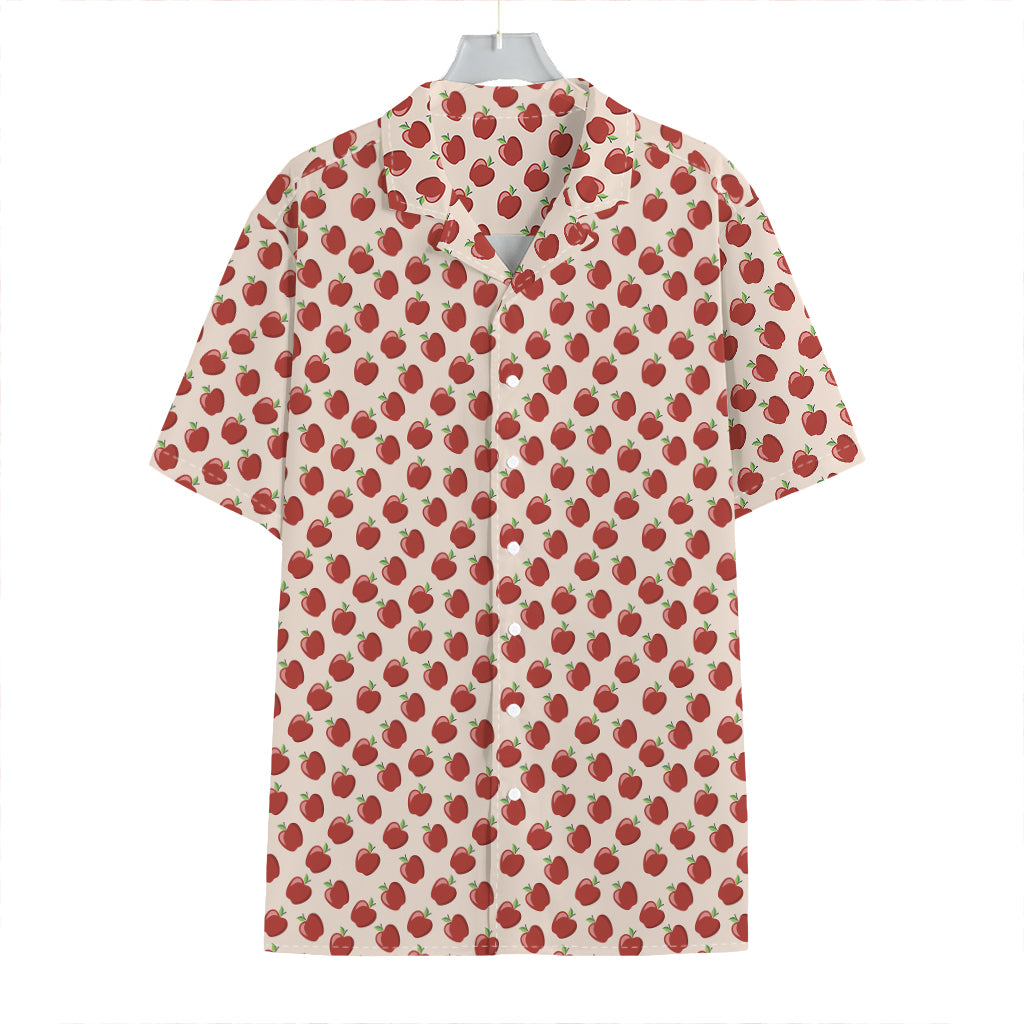 Cute Apple Pattern Print Hawaiian Shirt