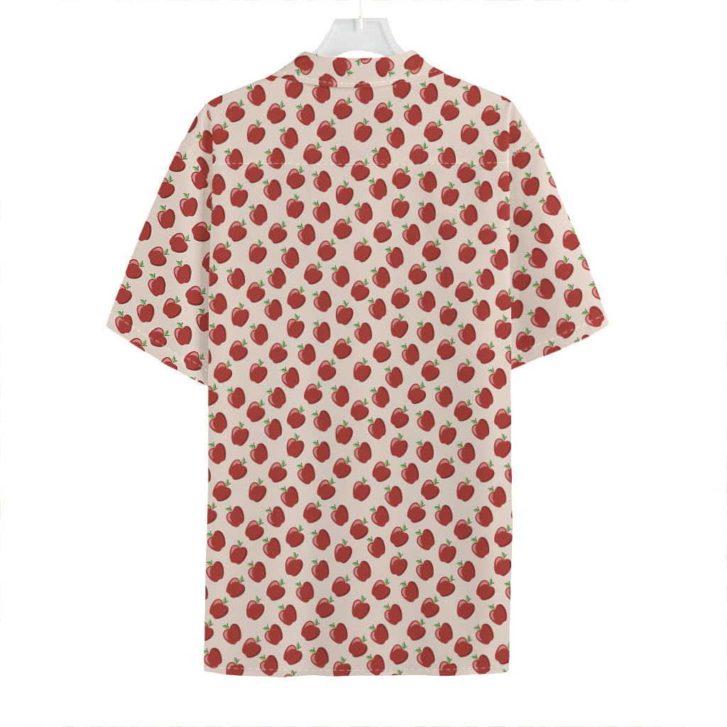 Cute Apple Pattern Print Hawaiian Shirt