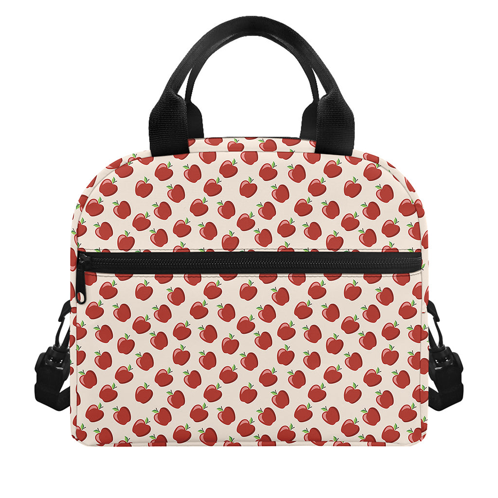 Cute Apple Pattern Print Insulated Lunch Bag