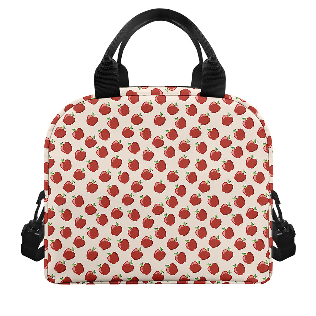 Cute Apple Pattern Print Insulated Lunch Bag
