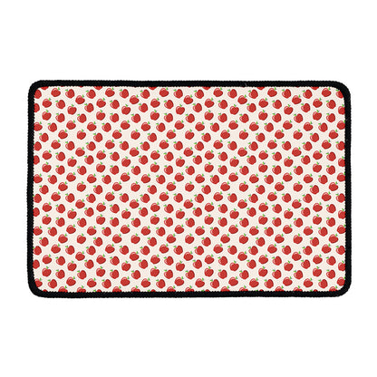 Cute Apple Pattern Print Kitchen Mat