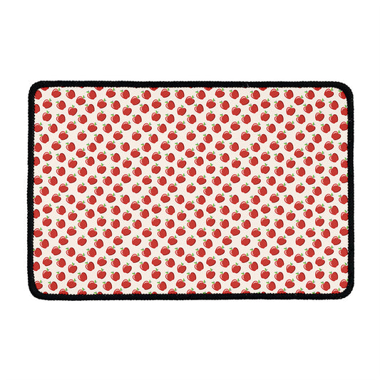 Cute Apple Pattern Print Kitchen Mat