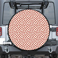 Cute Apple Pattern Print Leather Spare Tire Cover