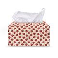 Cute Apple Pattern Print Leather Tissue Box Cover